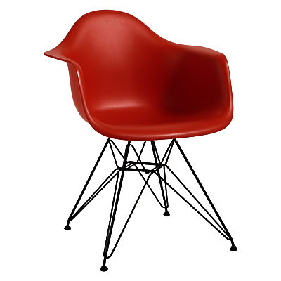 Vitra Eames DAR 43cm Armchair Red / Black